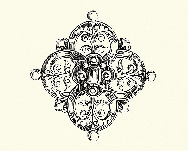 Victorian jewellery, brooch, by Wiese, 1855