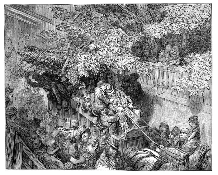 Framed Print : Victorian London - Caught in the Branches Framed Print : Victorian London - Caught in the Branches