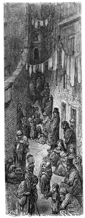 Framed Print : Victorian London - Orange Court Drury Lane Framed Print : Victorian London - Orange Court Drury Lane
