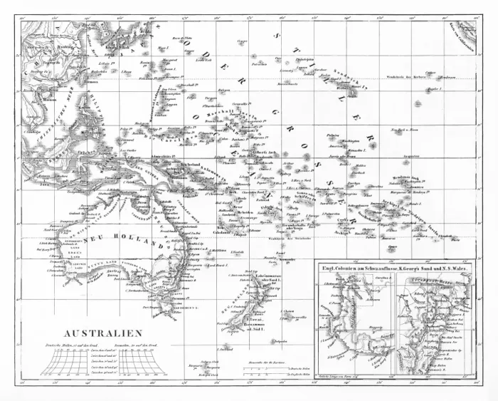 Framed Print : Victorian Map of Australia Framed Print : Victorian Map of Australia