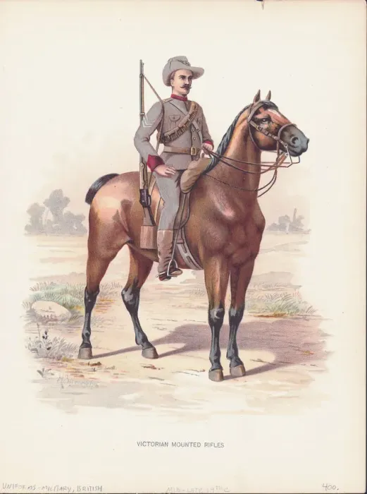 Framed Print : Victorian Mounted Rifles Soldier Framed Print : Victorian Mounted Rifles Soldier