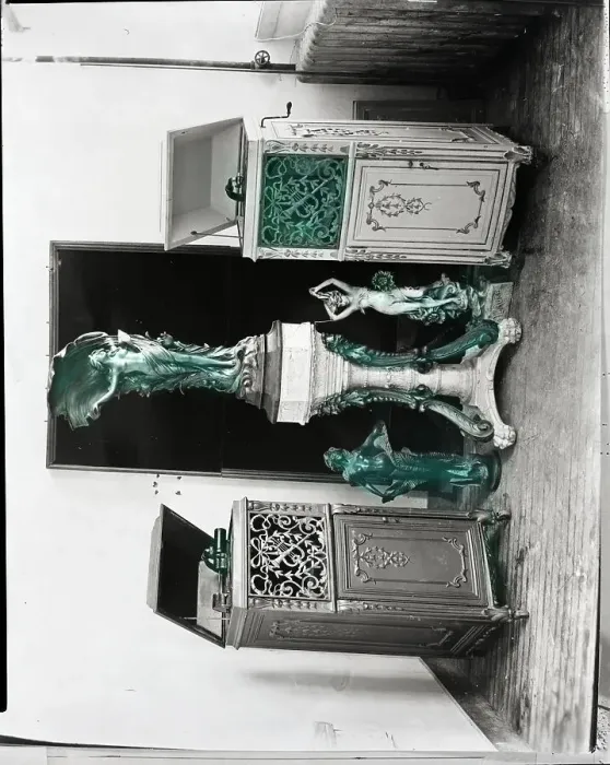 Framed Print : Victorian Phonographs W / Scupltures Framed Print : Victorian Phonographs W / Scupltures