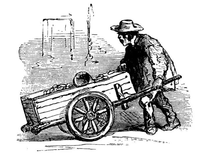 Framed Print : Victorian Potato seller Framed Print : Victorian Potato seller