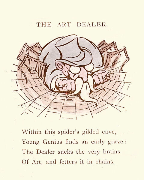 Victorian satirical cartoon on the Art Dealer