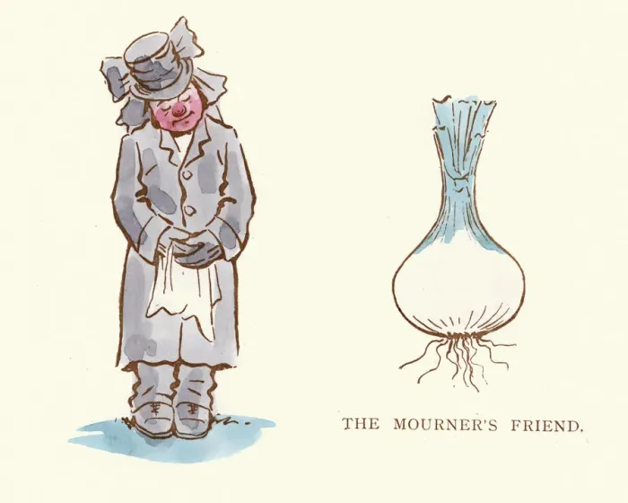 Framed Print : Victorian satirical cartoon - The insincere mourner Framed Print : Victorian satirical cartoon - The insincere mourner