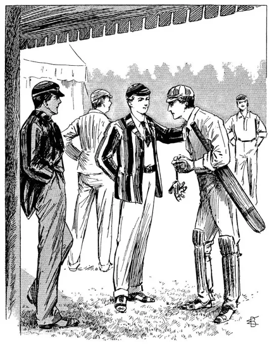 Framed Print : Victorian schoolboys at a cricket match Framed Print : Victorian schoolboys at a cricket match