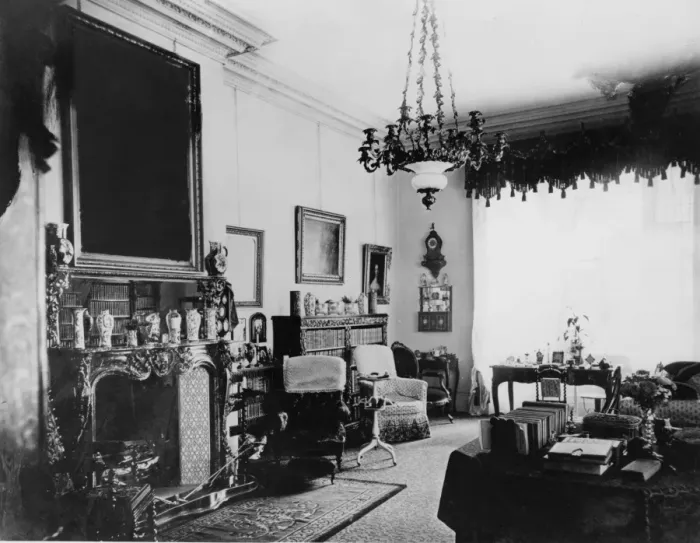 Framed Print : Victorian Sitting Room Framed Print : Victorian Sitting Room