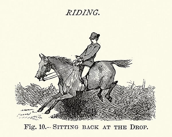 Victorian sports, Riding, Sitting back at the drop, 19th Century