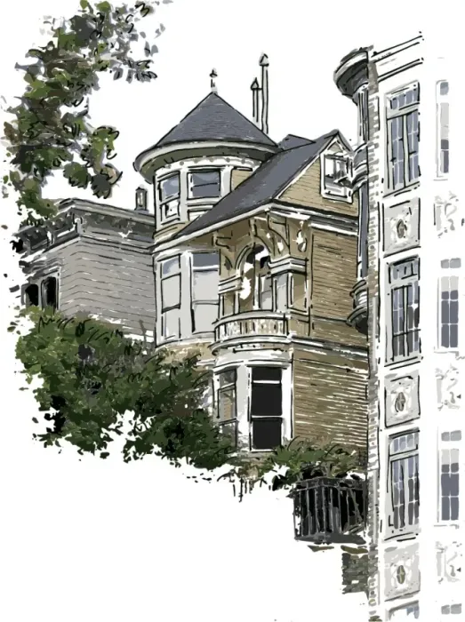 Framed Print : victorian style house Framed Print : victorian style house