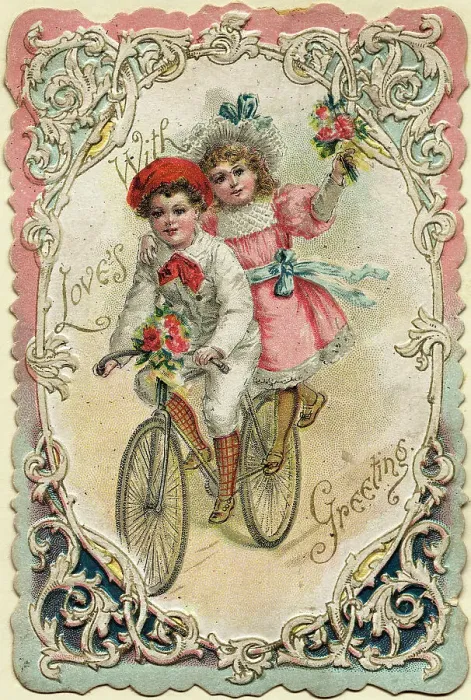 Framed Print : Victorian Valentine's Day Card Framed Print : Victorian Valentine's Day Card