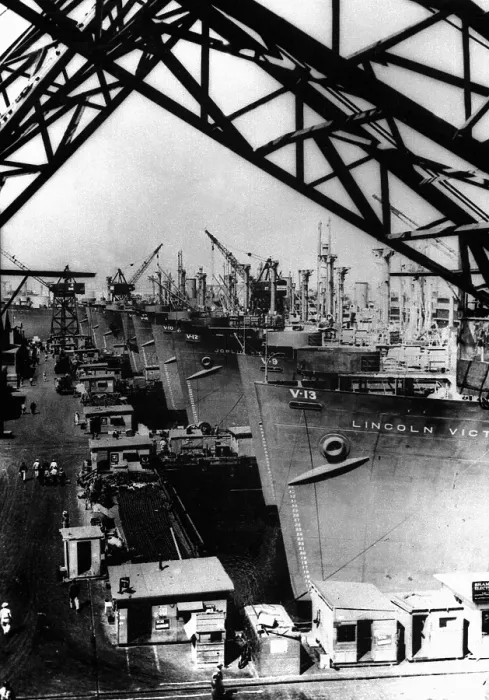 Framed Print : Victory Cargo Ships Framed Print : Victory Cargo Ships