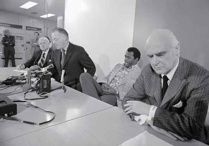 Framed Print : Vida Blue Relaxing at Press Conference Framed Print : Vida Blue Relaxing at Press Conference