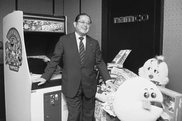 Framed Print : Video Game Designer Masaya Nakamura Posing with His Creations Framed Print : Video Game Designer Masaya Nakamura Posing with His Creations