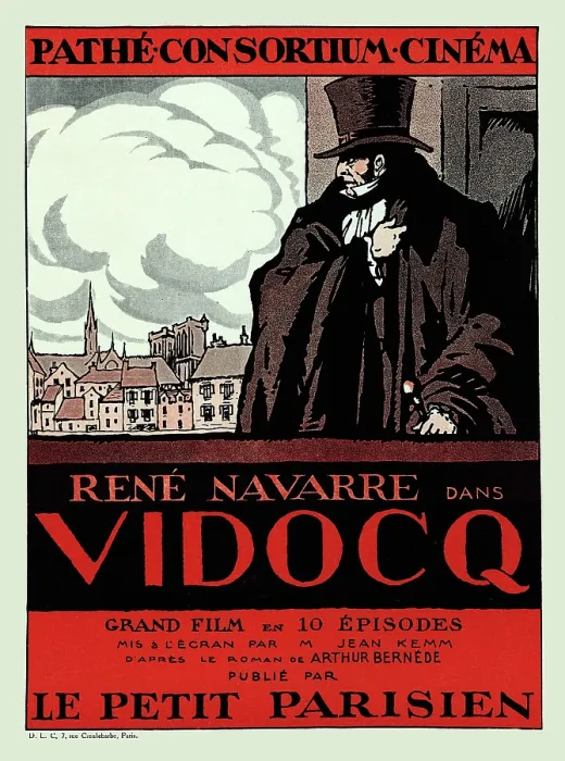 Framed Print : Vidocq. Poster of the film 'Vidocq', interpreted by René Navarre and directed by Jean Kemm Framed Print : Vidocq. Poster of the film 'Vidocq', interpreted by René Navarre and directed by Jean Kemm