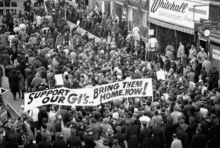 Framed Print : Vietnam Anti-War Demonstration Framed Print : Vietnam Anti-War Demonstration