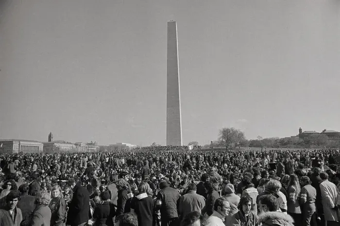 Framed Print : Vietnam Protest at Washington Monument Framed Print : Vietnam Protest at Washington Monument