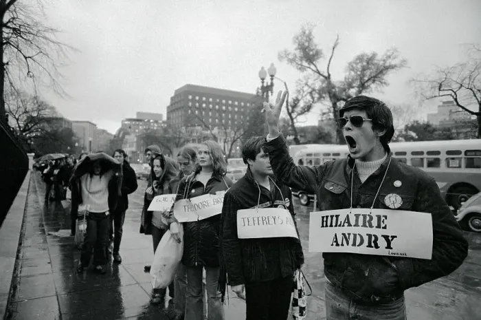 Framed Print : Vietnam Protesters Marching at White House Framed Print : Vietnam Protesters Marching at White House