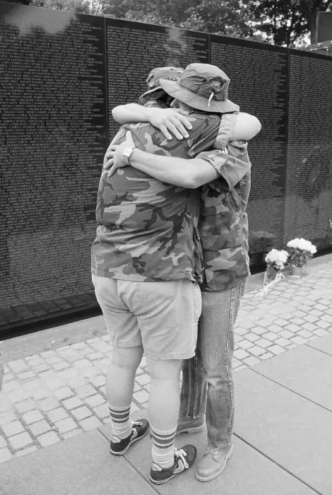 Framed Print : Vietnam War Veterans at Memorial Framed Print : Vietnam War Veterans at Memorial