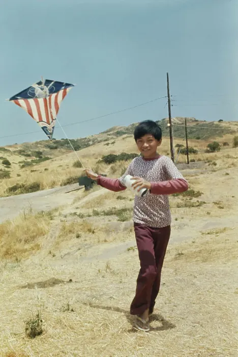 Framed Print : Vietnamese Boy Flying A Kite Framed Print : Vietnamese Boy Flying A Kite