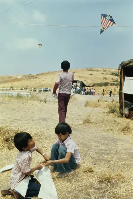 Framed Print : Vietnamese Boy Flying A Kite Framed Print : Vietnamese Boy Flying A Kite