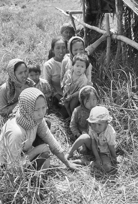 Framed Print : Vietnamese Civilians Watching Fighting Framed Print : Vietnamese Civilians Watching Fighting