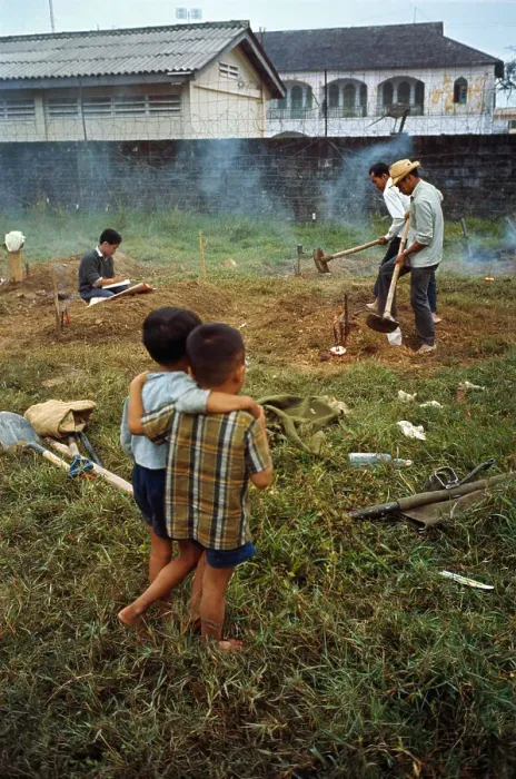 Framed Print : Vietnamese Refugee Men and Boys