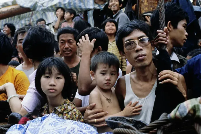 Framed Print : Vietnamese Refugees Framed Print : Vietnamese Refugees