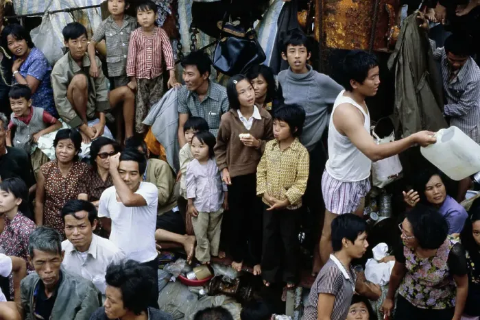 Framed Print : Vietnamese Refugees Framed Print : Vietnamese Refugees