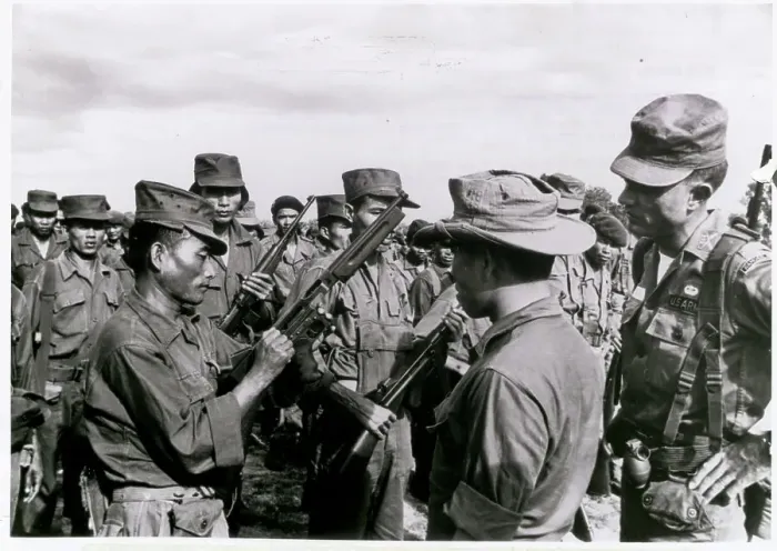 Framed Print : Vietnamese Soldiers Preparing Rifles Framed Print : Vietnamese Soldiers Preparing Rifles