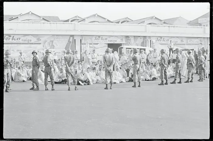Framed Print : Vietnamese Soldiers Surrounding Buddhist Priest Framed Print : Vietnamese Soldiers Surrounding Buddhist Priest