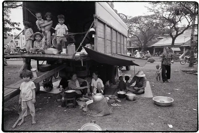 Framed Print : Vietnamese Find Temporary Shelter Framed Print : Vietnamese Find Temporary Shelter