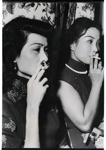 Vietnamese Women Smoking Cigarettes Print, Saigon 1952. Art Prints, Posters  & Puzzles from Fine Art Storehouse