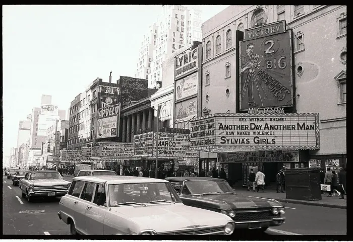 Framed Print : View of 42nd Street in New York City Framed Print : View of 42nd Street in New York City
