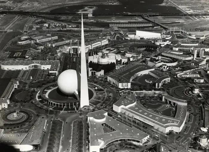 Framed Print : View From Air Of Ny World'S Fair Framed Print : View From Air Of Ny World'S Fair