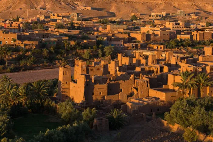 Framed Print : View of Ait Benhaddou Kasbah at sunrise, Ait Ben Haddou, Ouarzazate, Morocco Framed Print : View of Ait Benhaddou Kasbah at sunrise, Ait Ben Haddou, Ouarzazate, Morocco