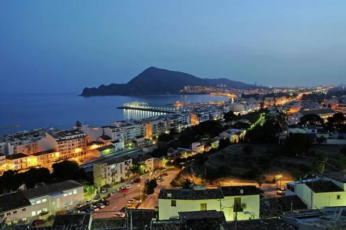 Framed Print : View of Albir at night, Altea, Alicante, Costa Blanca, Spain Framed Print : View of Albir at night, Altea, Alicante, Costa Blanca, Spain