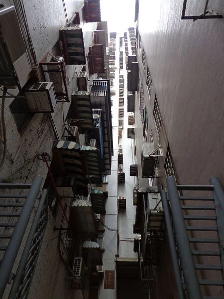 View on a back alley in Macau