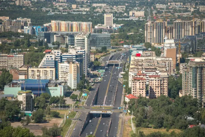 Framed Print : View of Almaty city from Kok-Tobe Framed Print : View of Almaty city from Kok-Tobe
