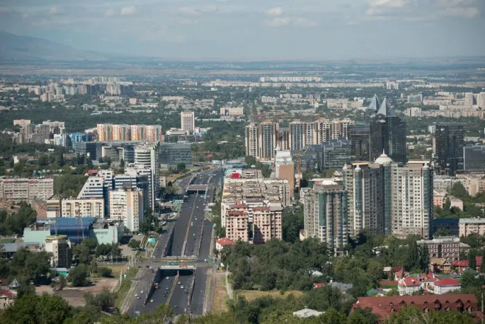 Framed Print : View of Almaty city from Kok-Tobe Framed Print : View of Almaty city from Kok-Tobe
