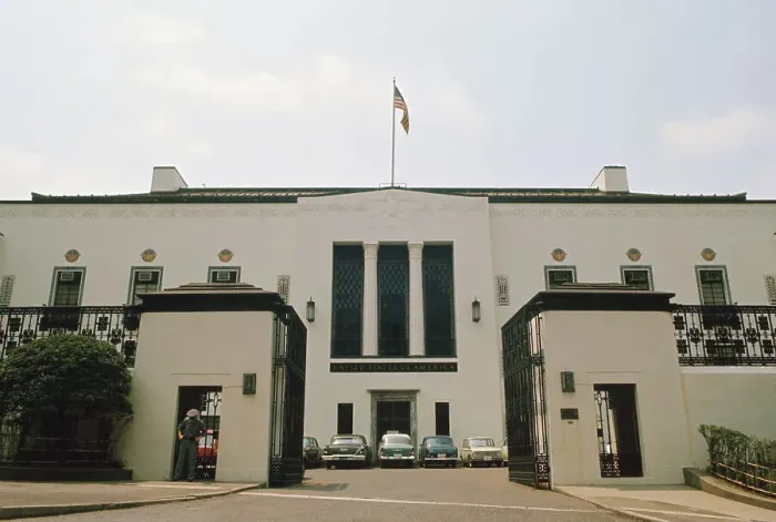 Framed Print : View of American Embassy Framed Print : View of American Embassy