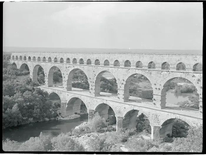 Framed Print : View of Aqueduct in France Framed Print : View of Aqueduct in France