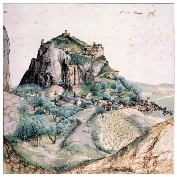 Framed Print : View of Arco, 1495. Artist: Albrecht Dürer Framed Print : View of Arco, 1495. Artist: Albrecht Dürer