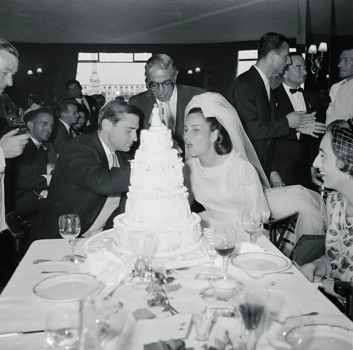 Framed Print : View of Aristotle Onassis at Reception of Princess Lee Radziwill's Niece Framed Print : View of Aristotle Onassis at Reception of Princess Lee Radziwill's Niece