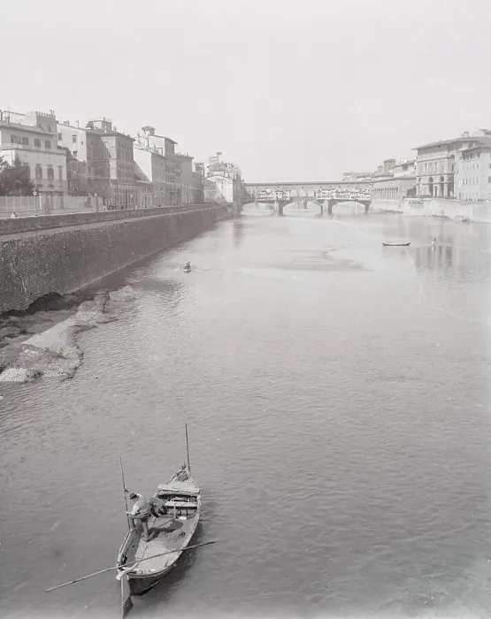 Framed Print : View of Arno River and Ponte alle Grazie Framed Print : View of Arno River and Ponte alle Grazie