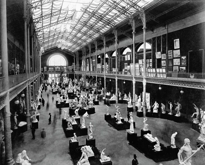 Framed Print : View Of Art Exposition Universelle