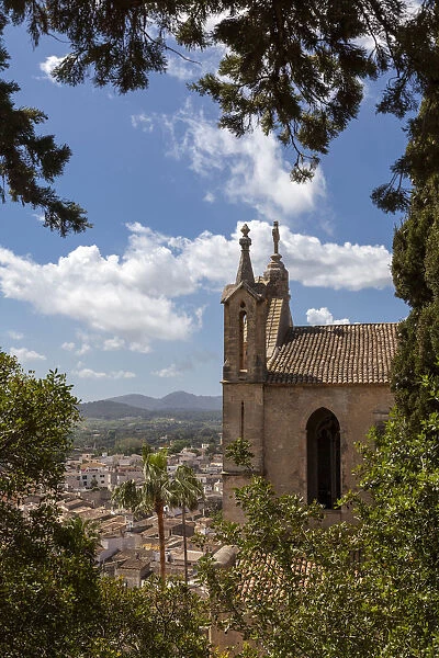 View of Arta with the parish church Transfiguracio del Senyor, Arta, Majorca, Balearic Islands, Spain