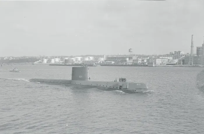 Framed Print : View of Atomic-Powered Submarine Framed Print : View of Atomic-Powered Submarine