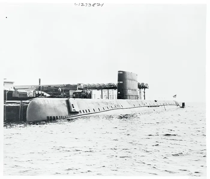 Framed Print : View of Atomic-Powered Submarine Framed Print : View of Atomic-Powered Submarine