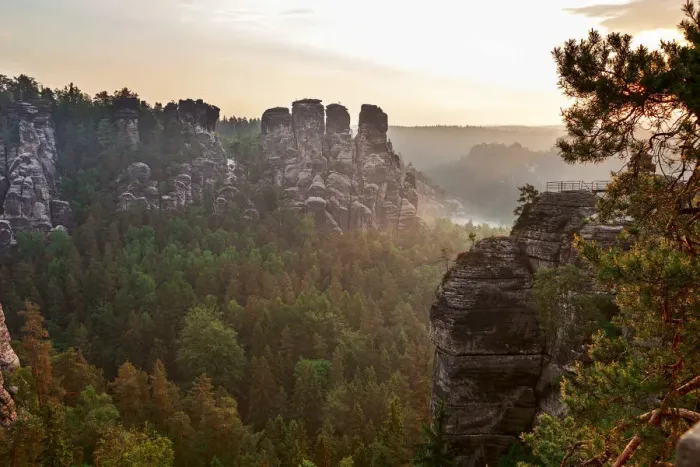 Framed Print : View from the Bastei rock formation, Saxon Switzerland National Park, Saxon Switzerland region, Saxony, Germany Framed Print : View from the Bastei rock formation, Saxon Switzerland National Park, Saxon Switzerland region, Saxony, Germany