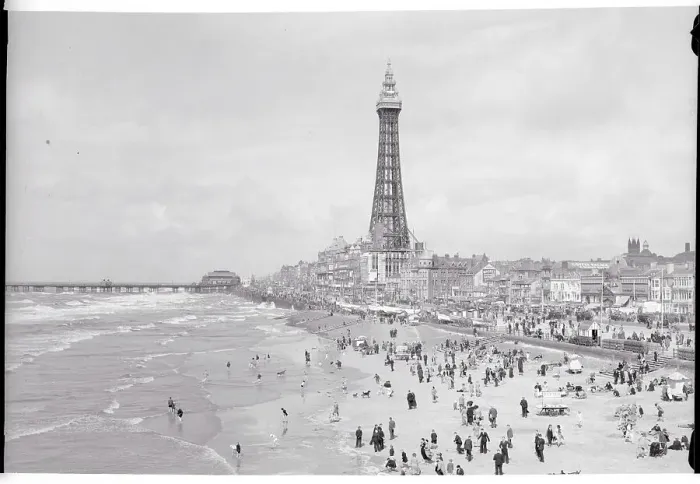 Framed Print : View of Beach at Blackpool Framed Print : View of Beach at Blackpool